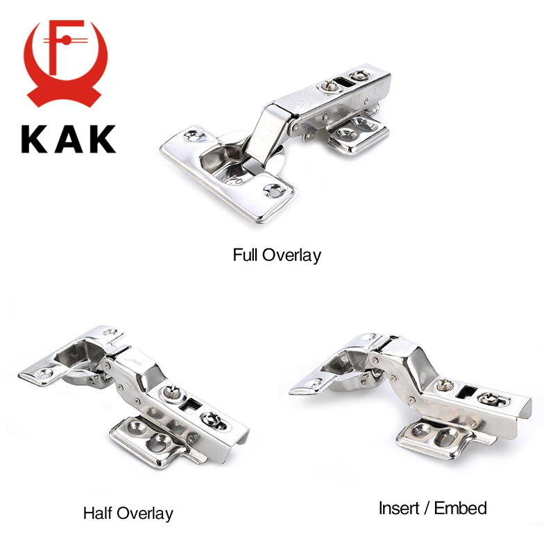 KAK C Series Hinge Stainless Steel Door Hydraulic Hinges Damper Buffer Soft Close For Cabinet Cupboard Furniture Hardware