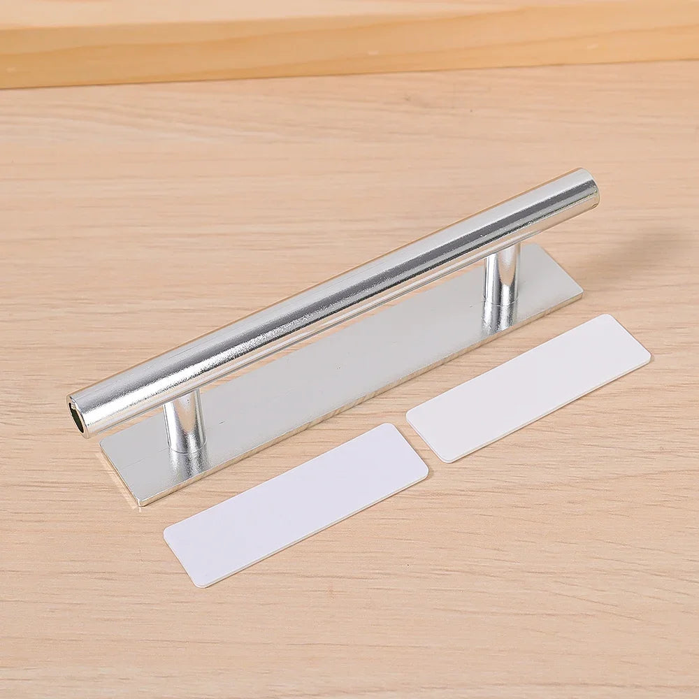 1/4PCS Punch-free Door Handles Self-Adhesive Furniture Door Handles Bedroom Wardrobe Pulls Home Furniture Hardware Door Knobs